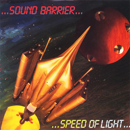 The record cover for Sound Barrier's Speed of Light album.